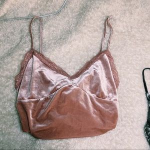 Lace Vevlet Crush Tank